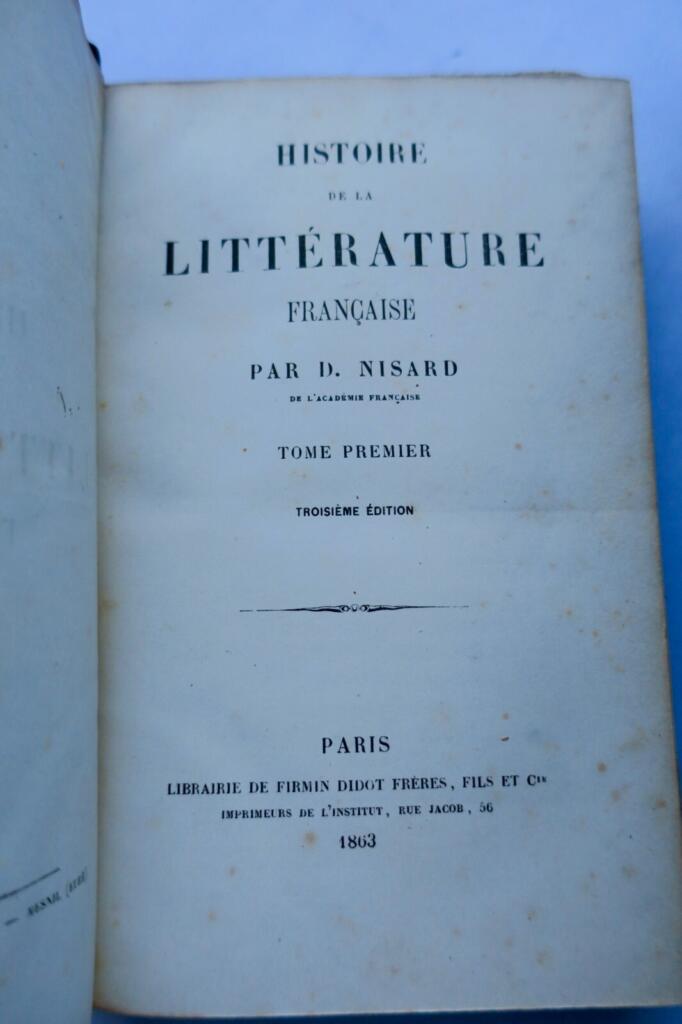 History of French Literature
