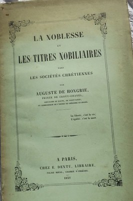 Noblesse And All Tracks Nobiliaires Dans Les Companies Christian 1857