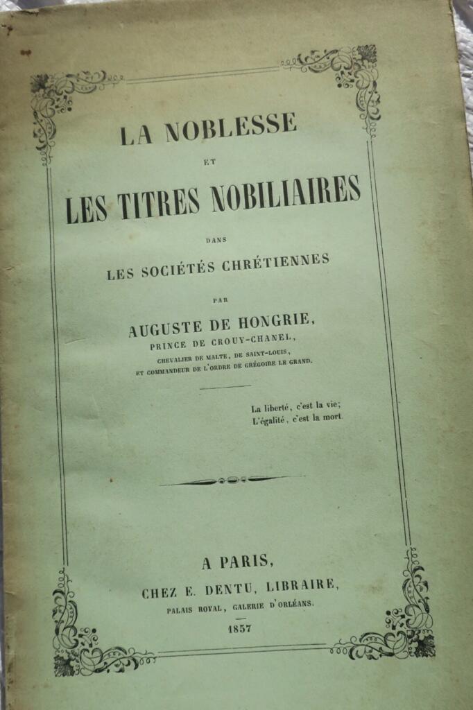 Nobility and Aristocratic Titles in Christian Societies