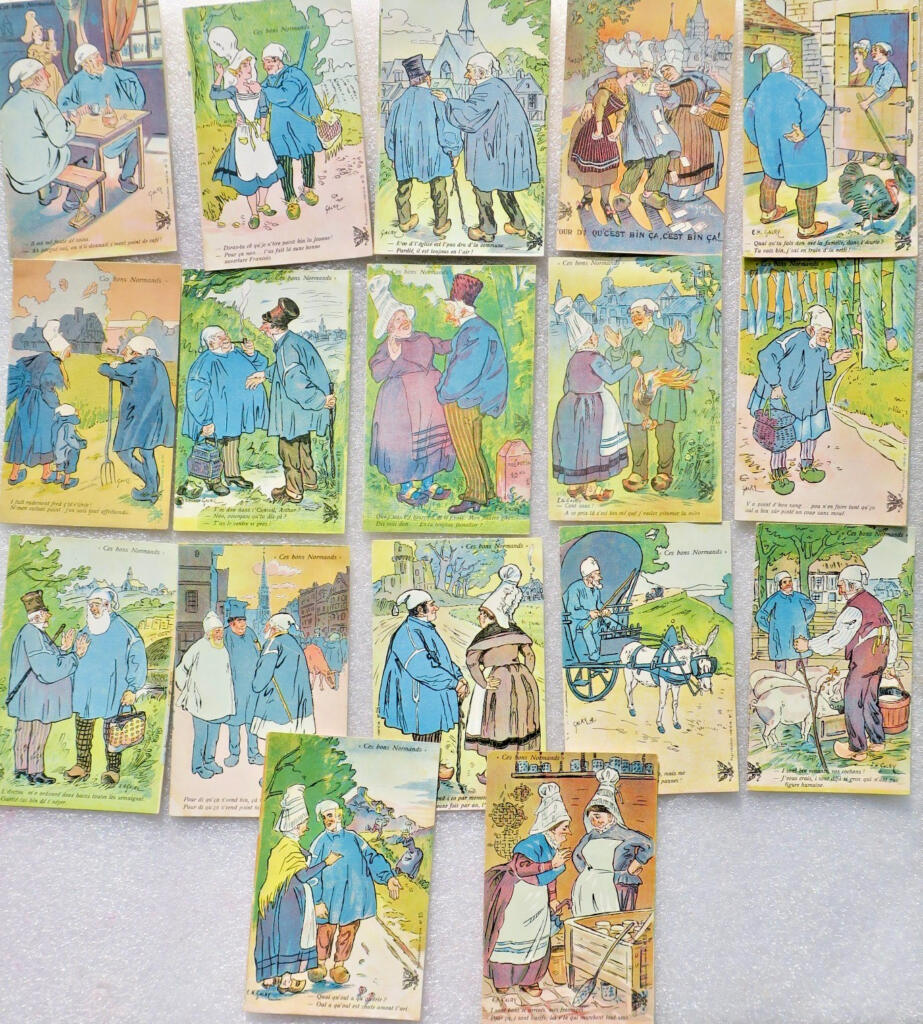 Normandy CES BONS NORMANDS 17 postcards