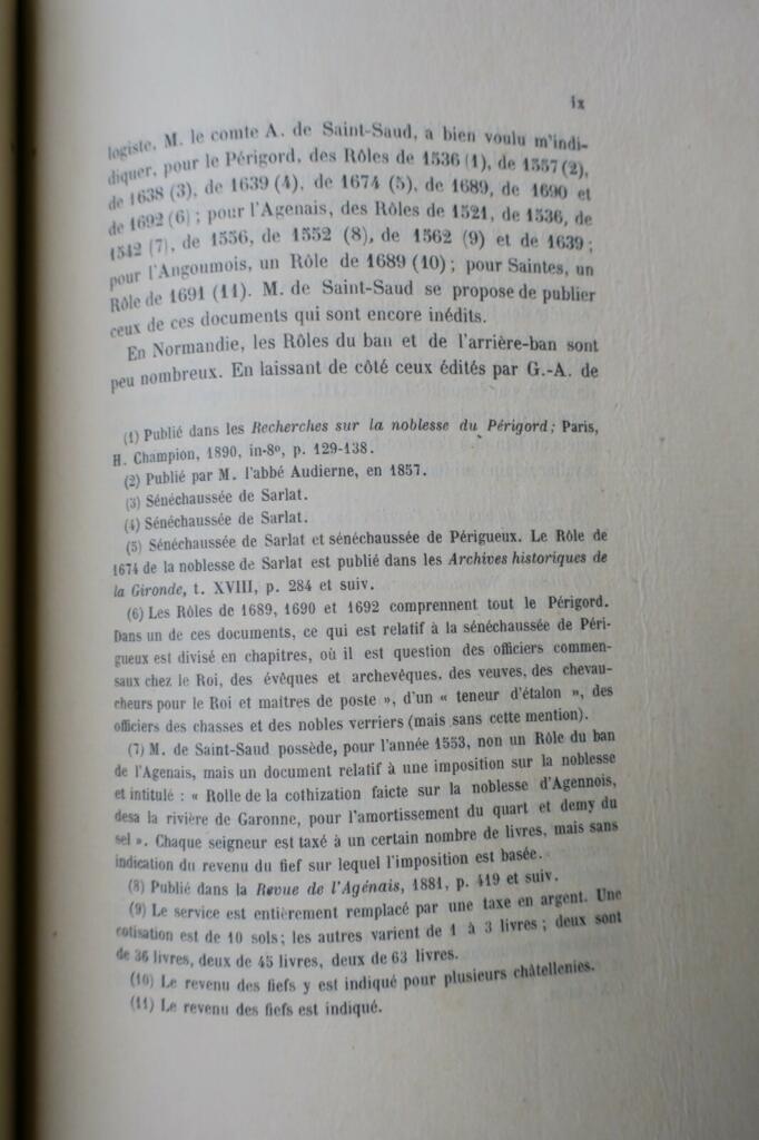Normandie Militärrolle 1552 Bailliage Caen