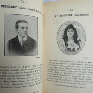 NOS ARTISTES. Portraits et biographies suivis d'une notice... 1895