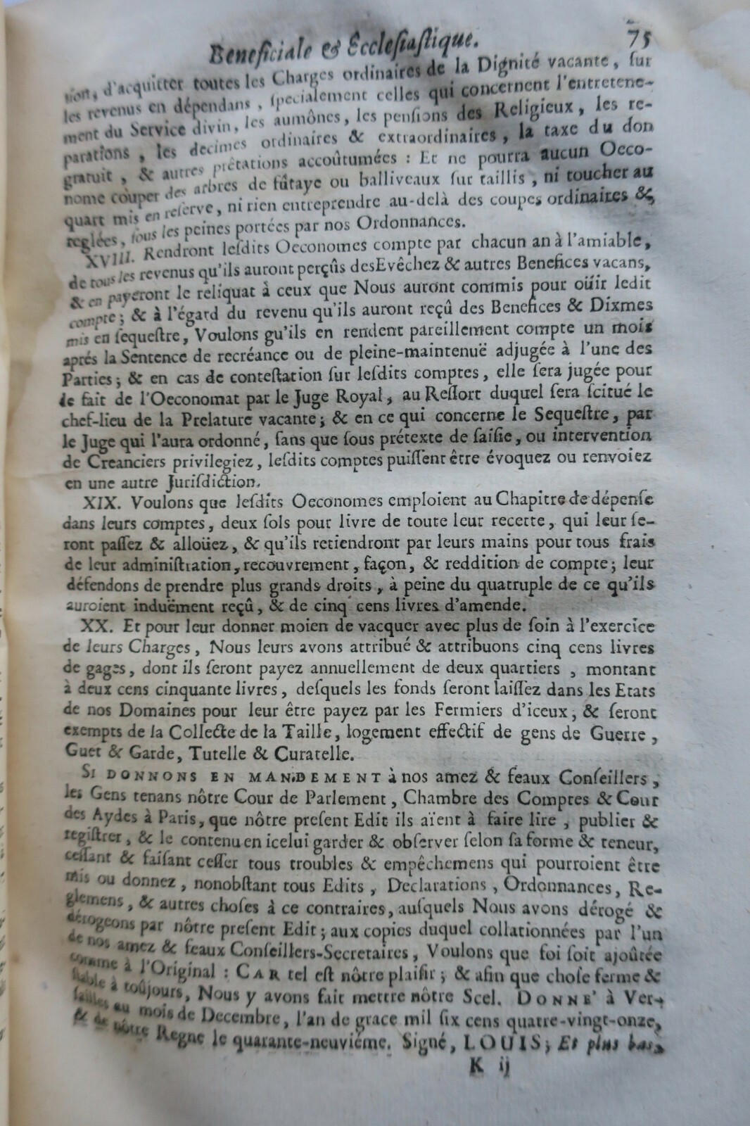 1691-1692年の王令による教会恩禄慣行 - Image 7