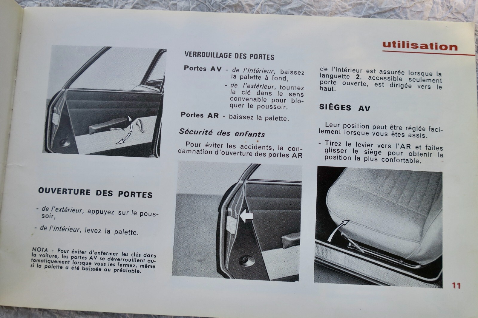 Guide for Peugeot 204 operation - Image 7