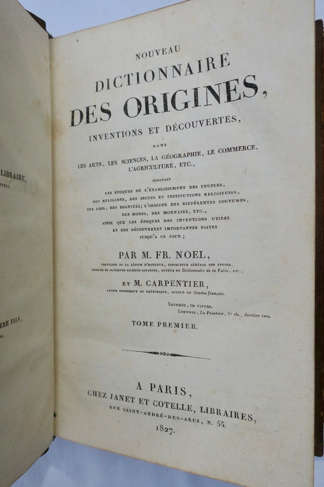 Nouveau dictionnaire des origines, inventions et découvertes 1827 – Image 3