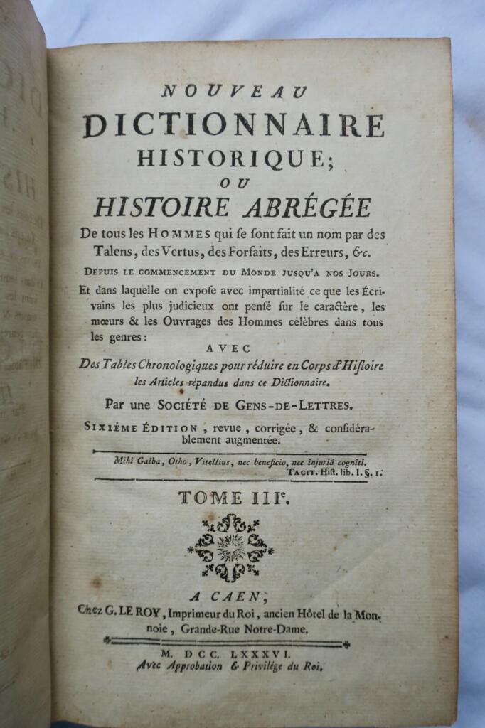 Historical dictionary of notable figures