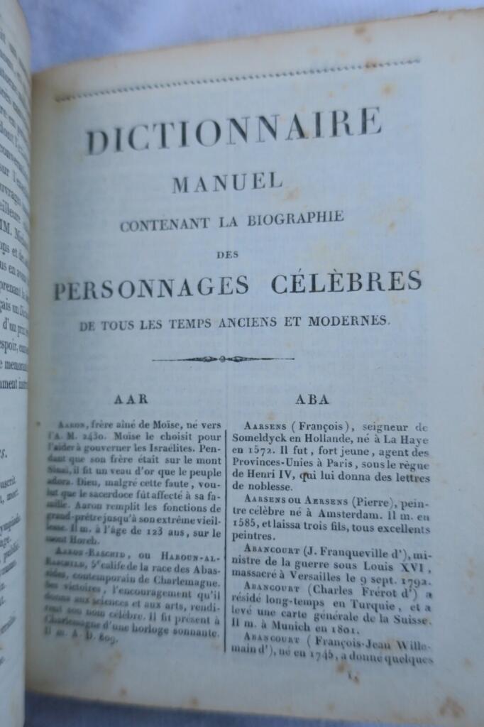 Biographical account up to 1823