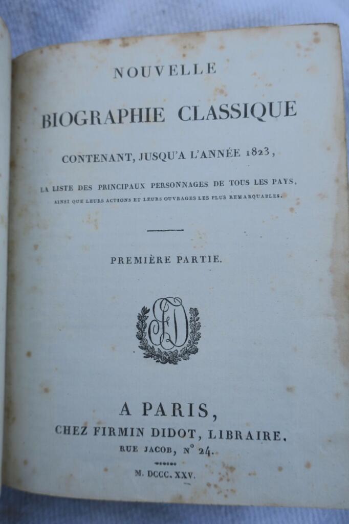 Biographical account up to 1823