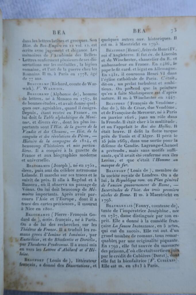 Biographical account up to 1823