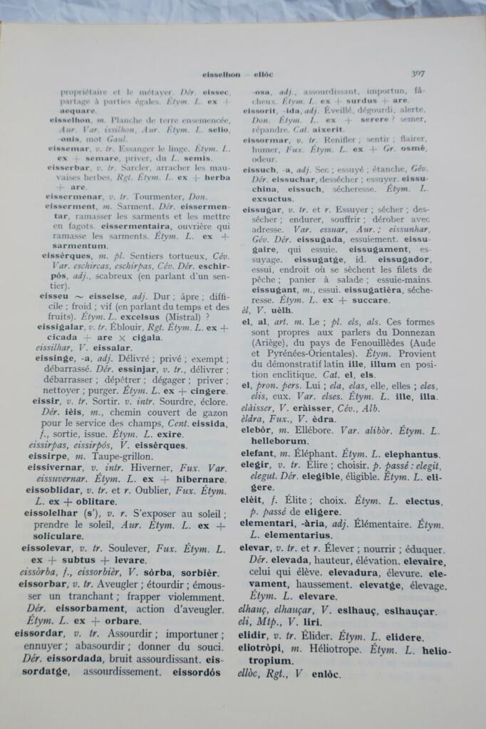 Occitan-French Dictionary by dialect