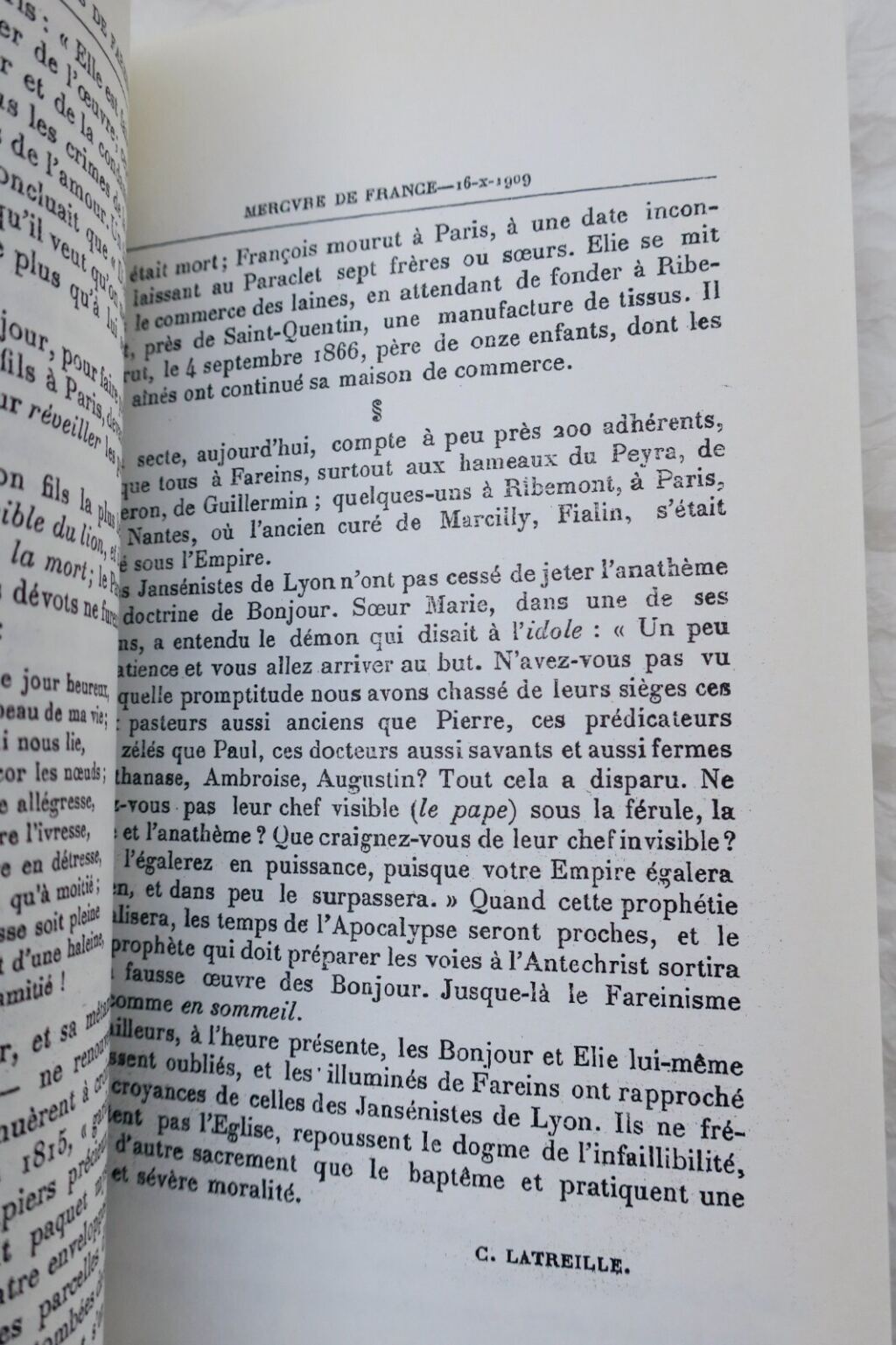 Occult Documents on Fareinists