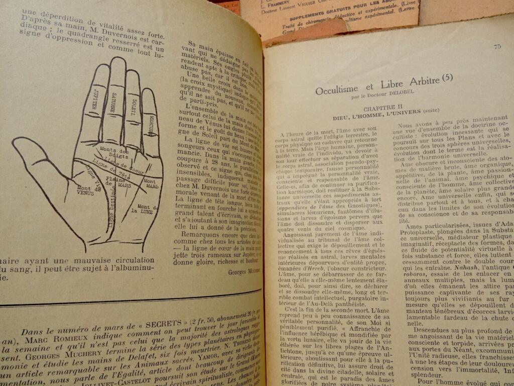 Occultisme LE CHARIOT. REVUE MENSUELLE PSYCHOLOGIE EXPERIMENTALE ET D’OCCULTISME