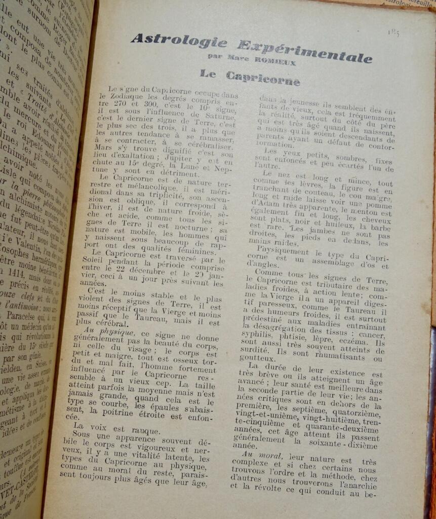 Occultisme LE CHARIOT. REVUE MENSUELLE PSYCHOLOGIE EXPERIMENTALE ET D’OCCULTISME