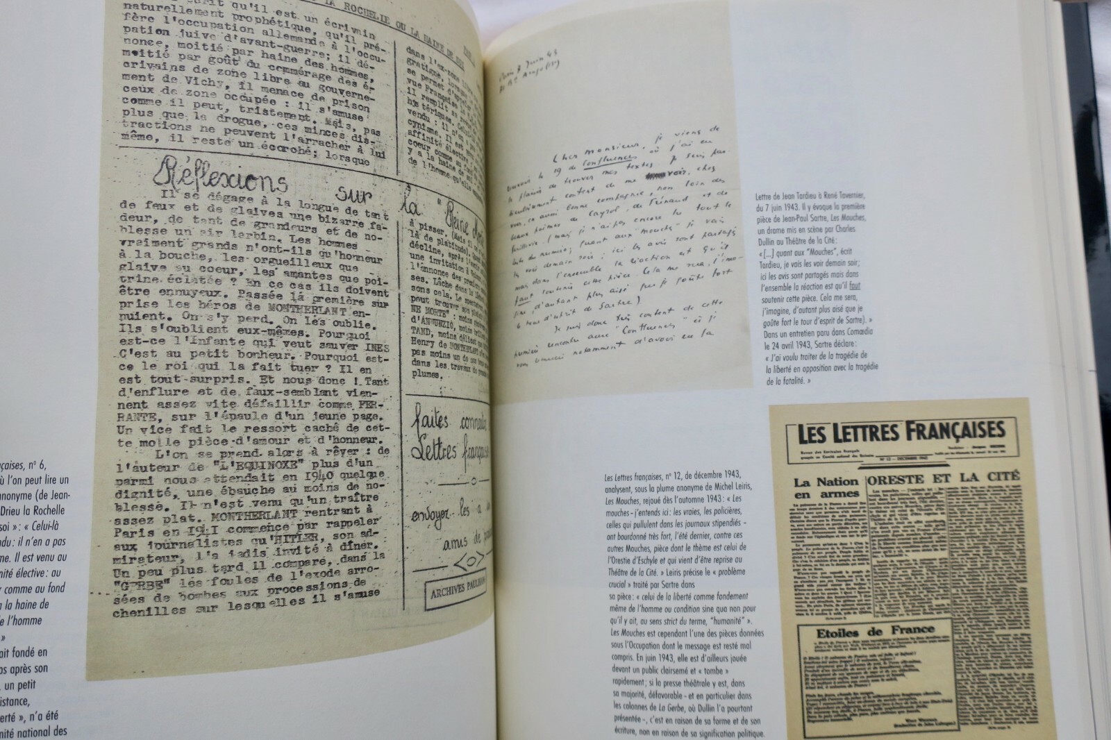 Literarisches Leben während der Besetzung<span class="lla-card-orig-wrap"><span class="lla-card-orig">❦ occupation ARCHI.. DE LA VIE LITTERAIRE SOUS L’OCCUPATION</span></span> - La Librairie Antique