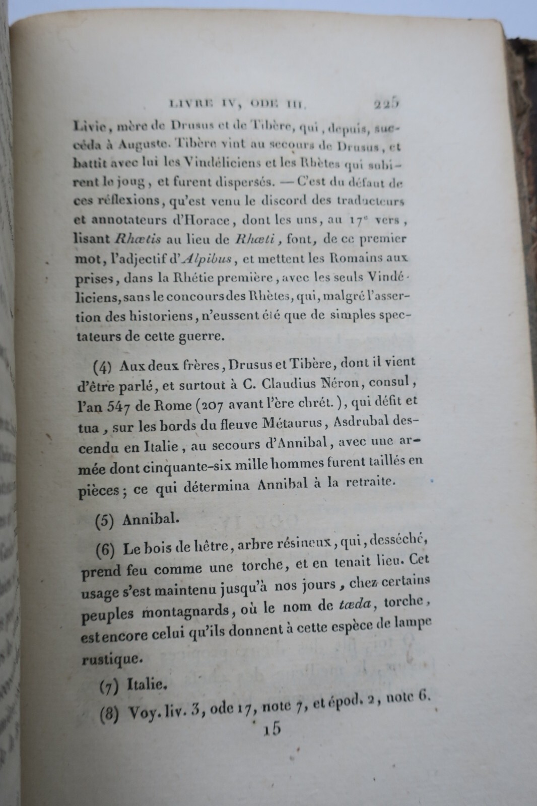 Odes d’Horace 1822 - La Librairie Antique