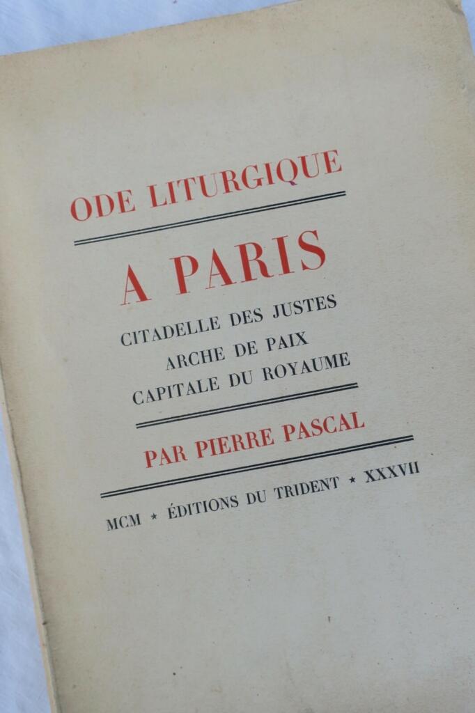 Liturgical Odes to Paris