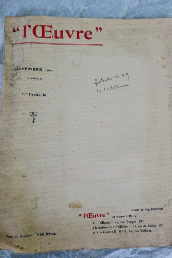 Oeuvre November 1919, Heft 53
