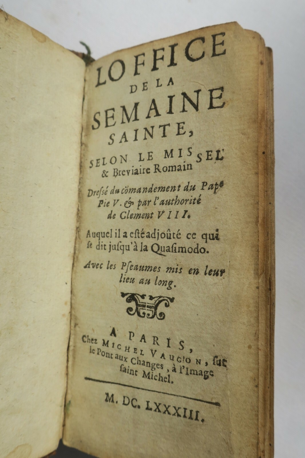 Rare Holy Week Office Book - Image 3