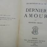 OHNET Dernier amour…. 1889 sur papier hollande numéroté - La Librairie Antique