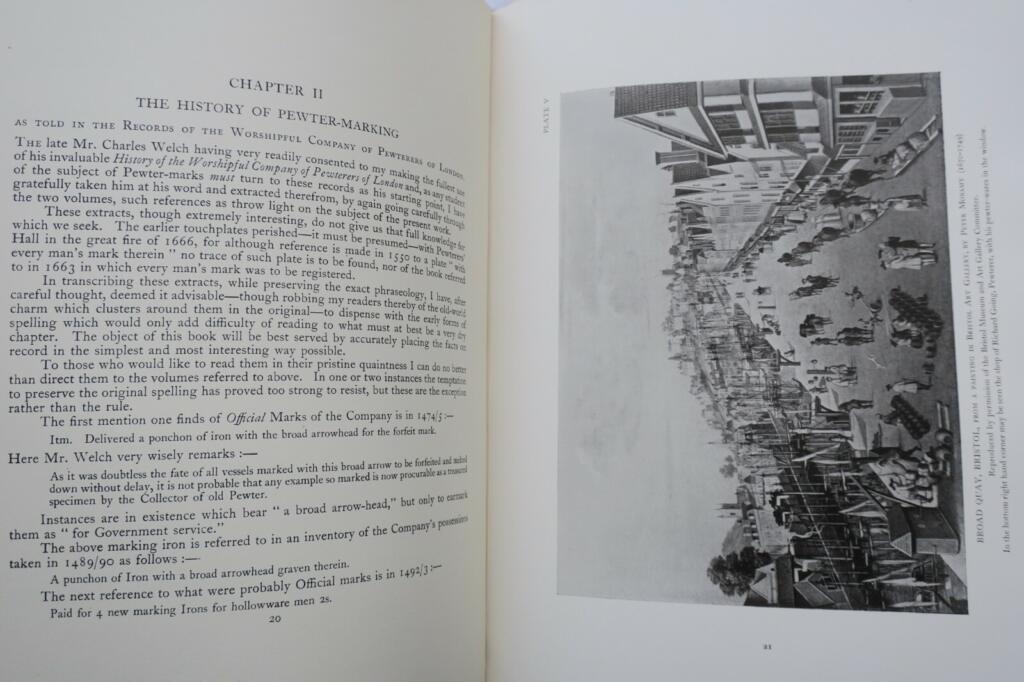 OLD PEWTER: ITS MAKERS AND MARKS IN ENGLAND, Scotland & Ireland 1929
