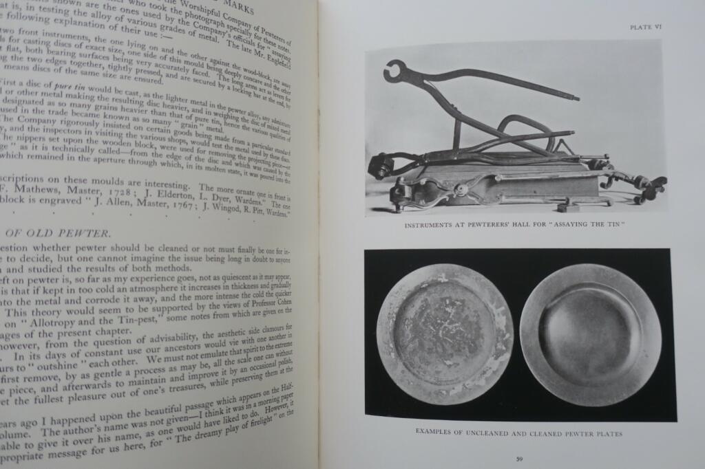 OLD PEWTER: ITS MAKERS AND MARKS IN ENGLAND, Scotland & Ireland 1929