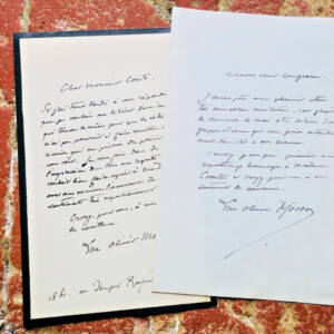 Olivier Merson 3 belles lettres autographes manuscrites & signées