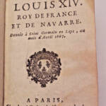 Ordonnance de louis XIV roy de France et de Navarre x 4 1726