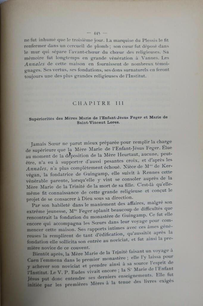 ORIGINES DE NOTRE-DAME-DE-CHARITE 1891
