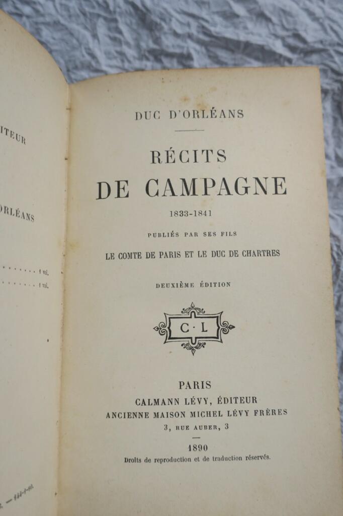 Campaign Chronicles from North Africa 1833-1841