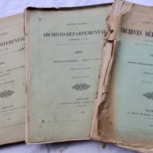 Orne Inventaire sommaire des Archi- départementales antérieures à 1790