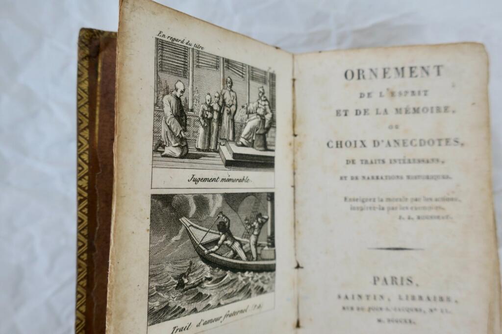 ORNEMENT DE L’ESPRIT ET DE LA MEMOIRE 1820 65 x 105 mm.