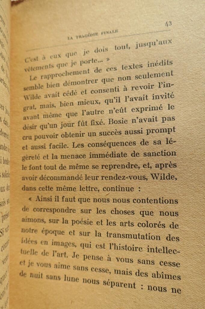 OSCAR WILDE – LA TRAGEDIE FINALE – SUIVI DE EPISODES ET SOUVENIRS…