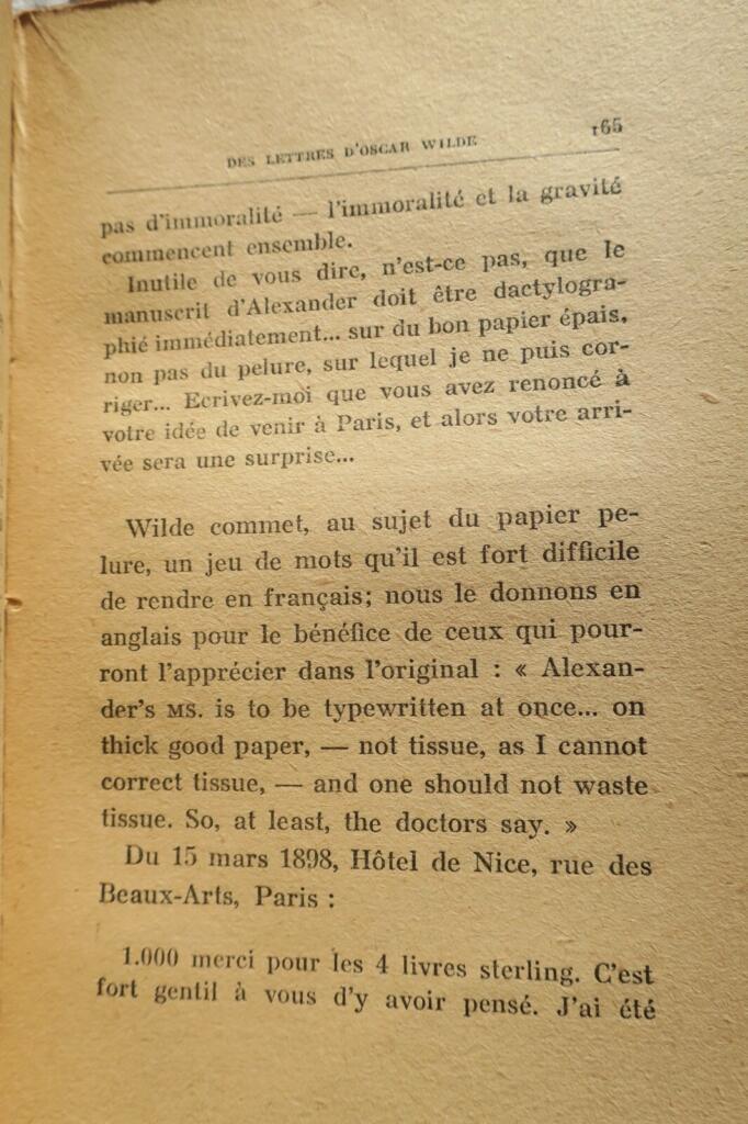 OSCAR WILDE – LA TRAGEDIE FINALE – SUIVI DE EPISODES ET SOUVENIRS…