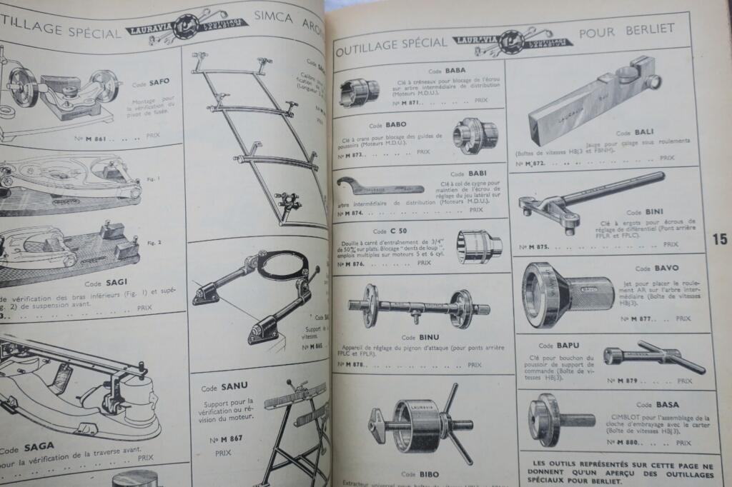 FIGA Tool Catalog 1953