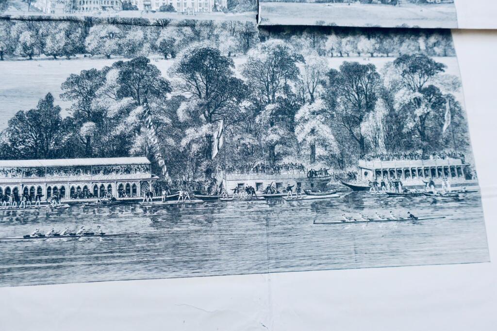 Große Lithographie von Oxford