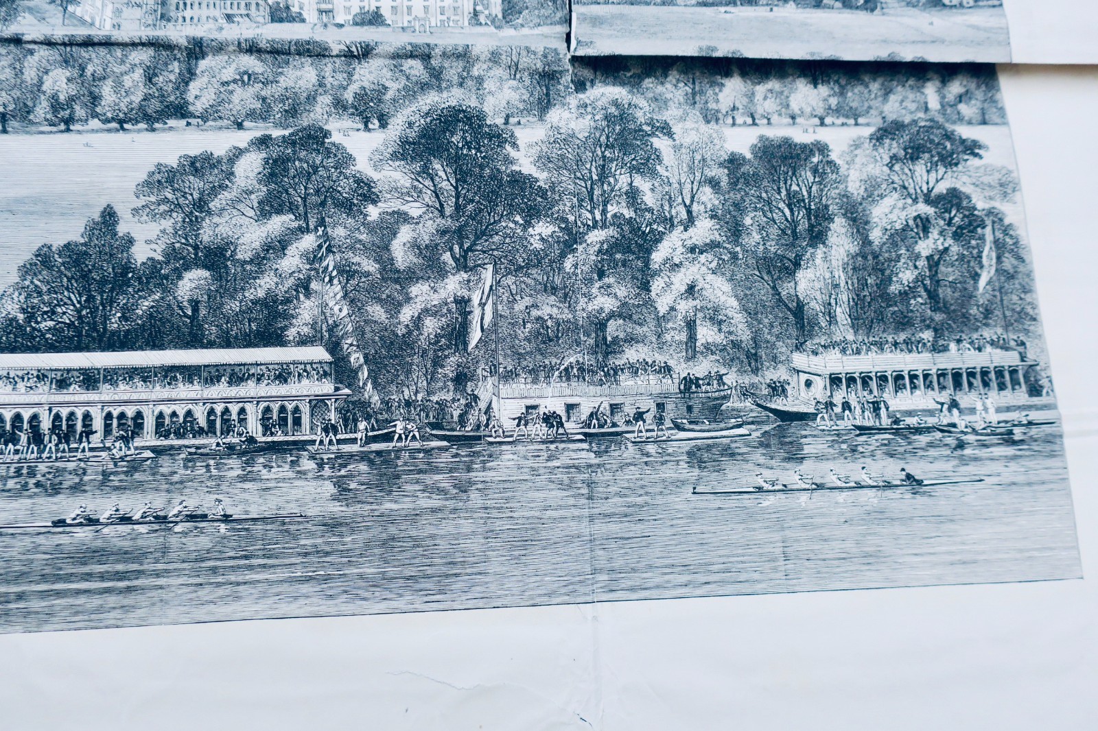 Large lithograph of Oxford<span class="lla-card-orig-wrap"><span class="lla-card-orig">❦ Oxford 117 x 61 cm. Lithographie</span></span> - La Librairie Antique