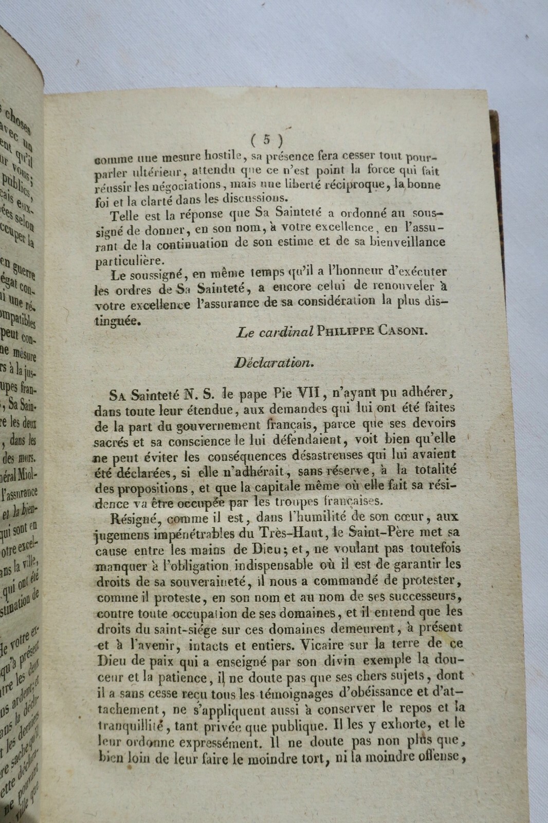 Authentische Päpstliche Korrespondenz mit Frankreich 1814 - Image 5