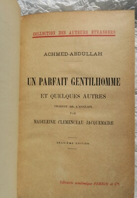 Ein vollkommener Gentleman und andere Geschichten<span class="lla-card-orig-wrap"><span class="lla-card-orig">❦ PARFAIT GENTILHOMME ET QUELQUES AUTRES 1924</span></span> - La Librairie Antique