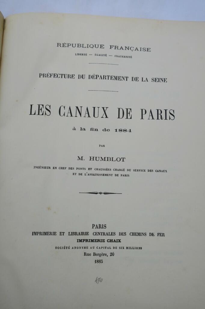 Pariser Kanäle Ende 1884