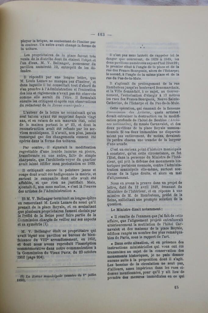 PARIS COMMISSION MUNICIPALE DU VIEUX PARIS,1914/15