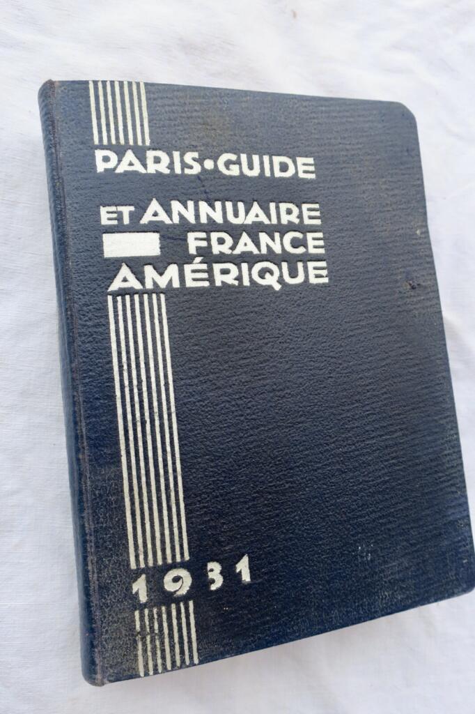 1931年パリ旅行実用ガイド