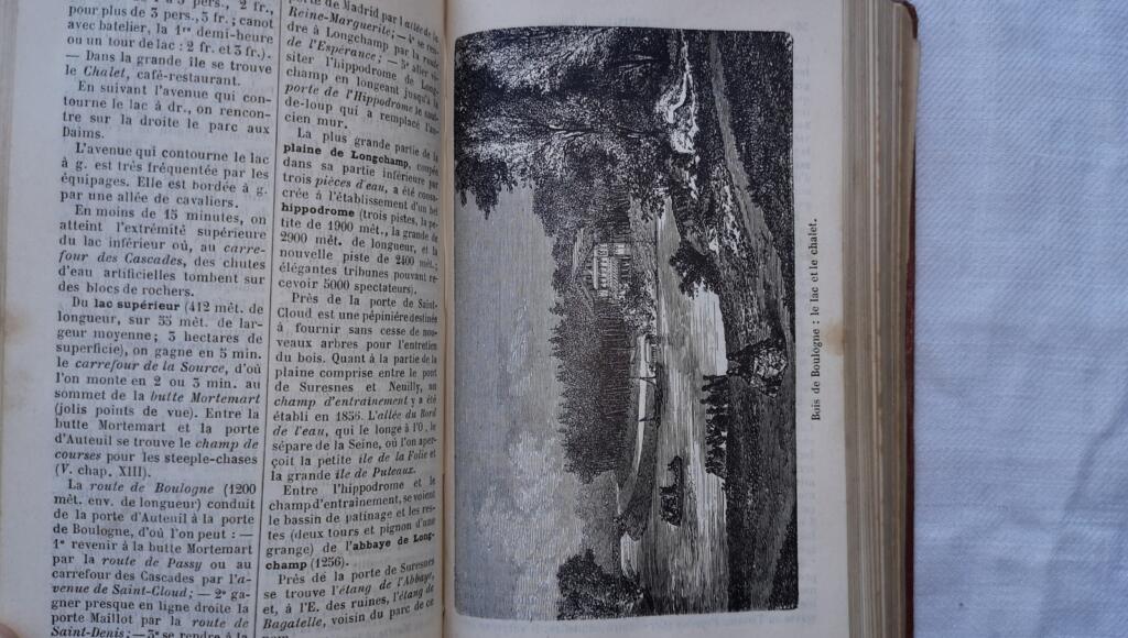 Paris city guide with maps and engravings