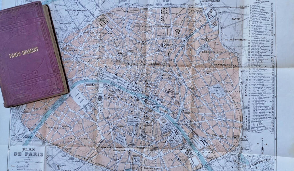 Paris Reiseführer mit Karten und Stichen