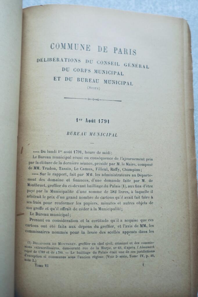 Dokumente der Pariser Kommune während der Revolution