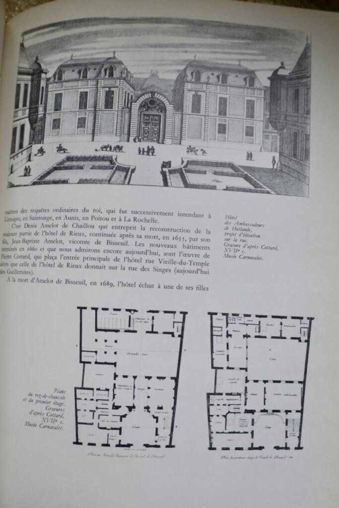 Pariser Architektur und Erbe im Marais-Viertel