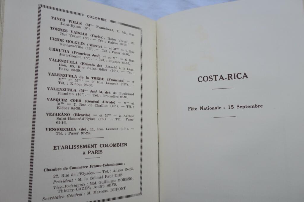 Elite of Foreign Society in Paris 1933