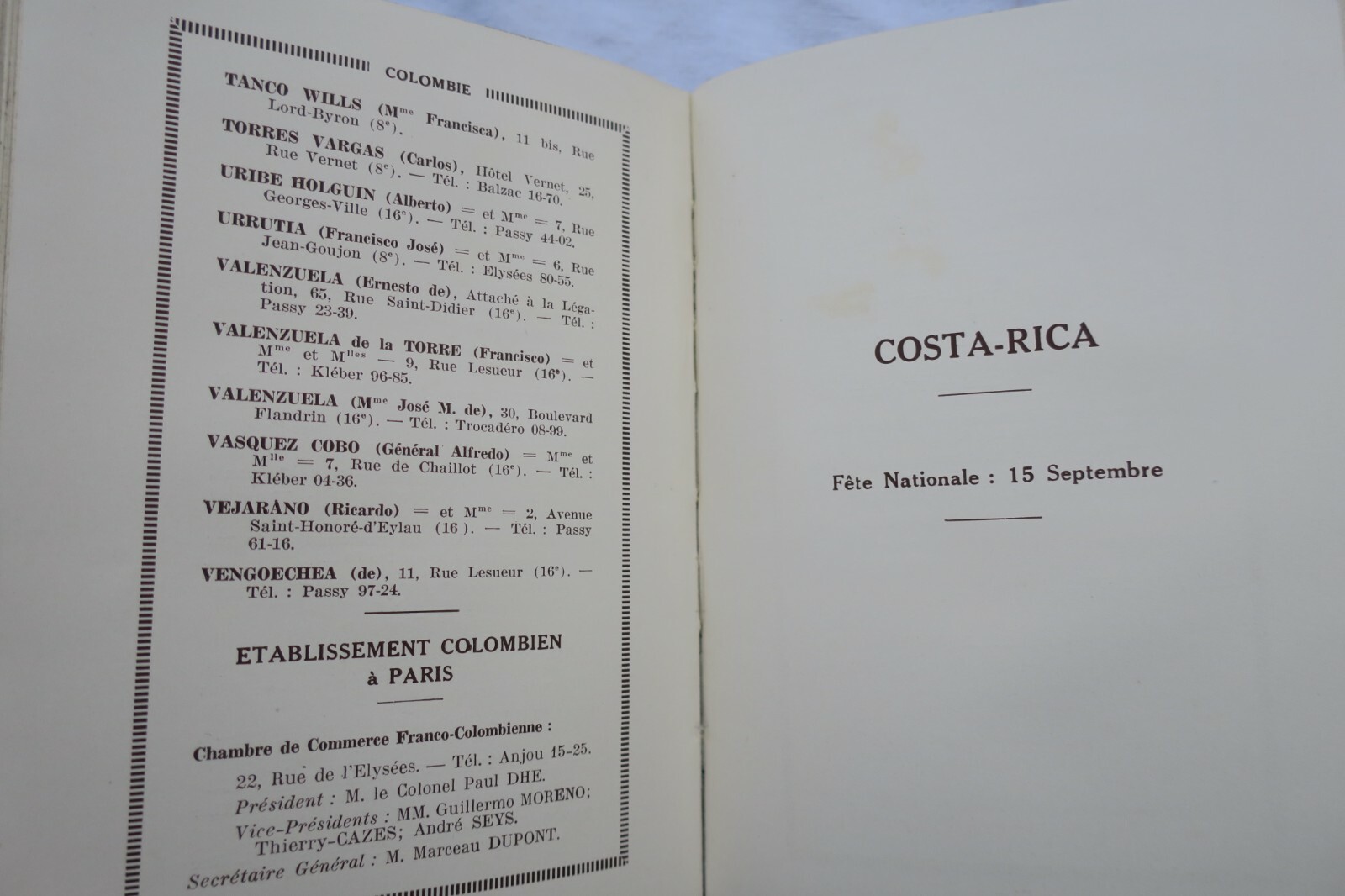 Elite der ausländischen Gesellschaft in Paris 1933<span class="lla-card-orig-wrap"><span class="lla-card-orig">❦ Paris le tout-paris étranger 1933 l’élite de la sté étrangère à Paris</span></span> - La Librairie Antique