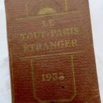 Paris le tout-paris étranger 1933 l'élite de la sté étrangère à Paris