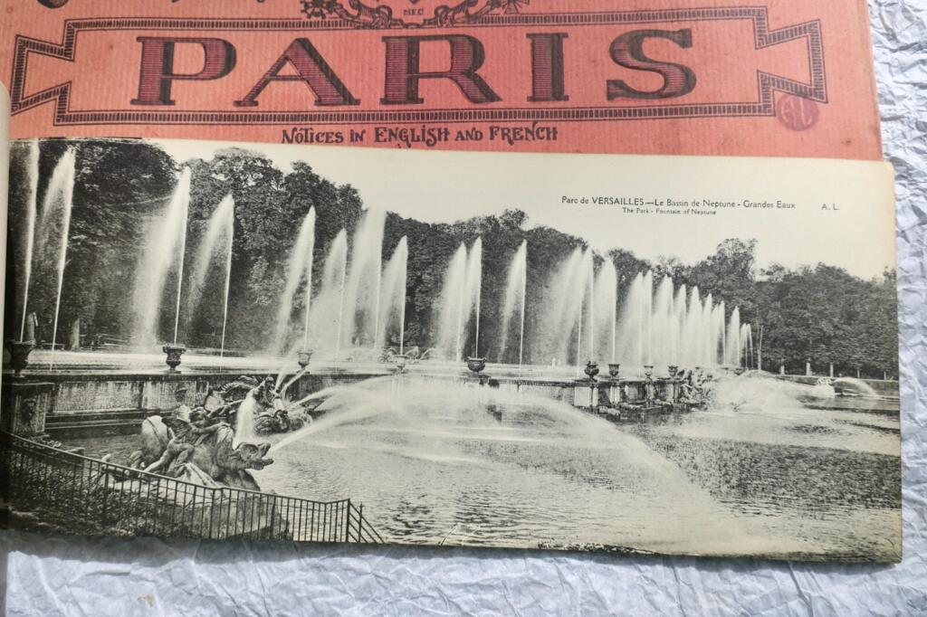 Paris, Versailles & les trianons 12 x 30 cm. 40 vues artistiques & panoramiques