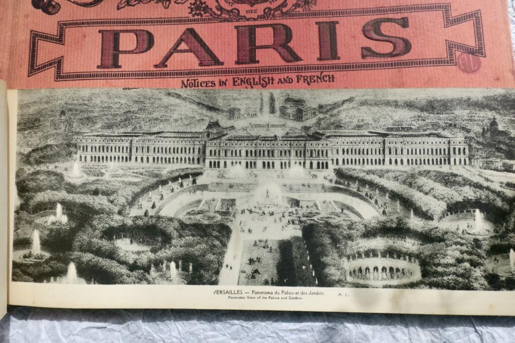 Paris, Versailles & les trianons 12 x 30 cm. 40 vues artistiques & panoramiques